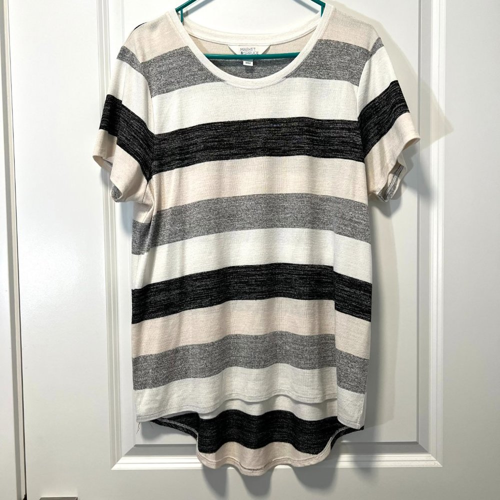 Cute multi color casual blouse